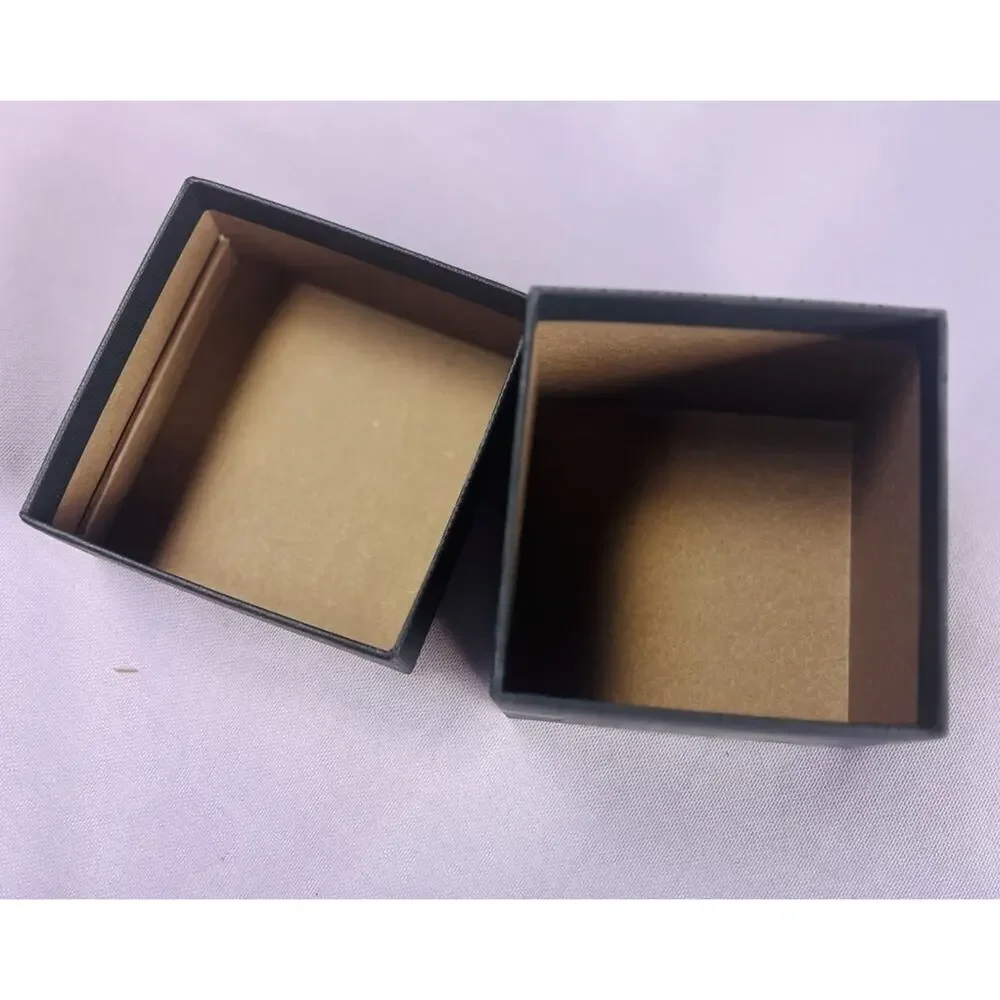 Coach black small storage gift box with lid 3.25x3.35x3” BOX ONLY